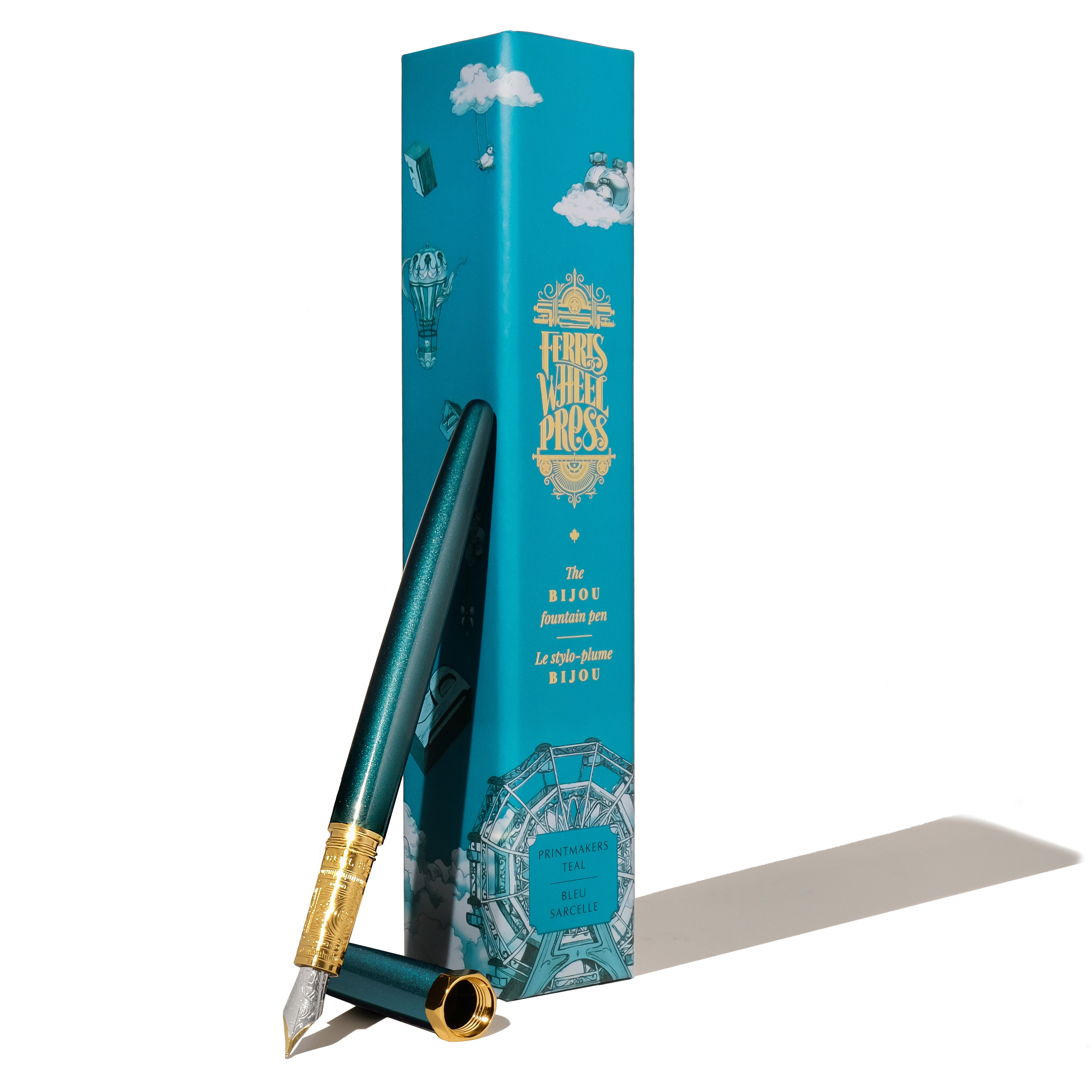 The Bijou Fountain Pen - Printmaker's Teal