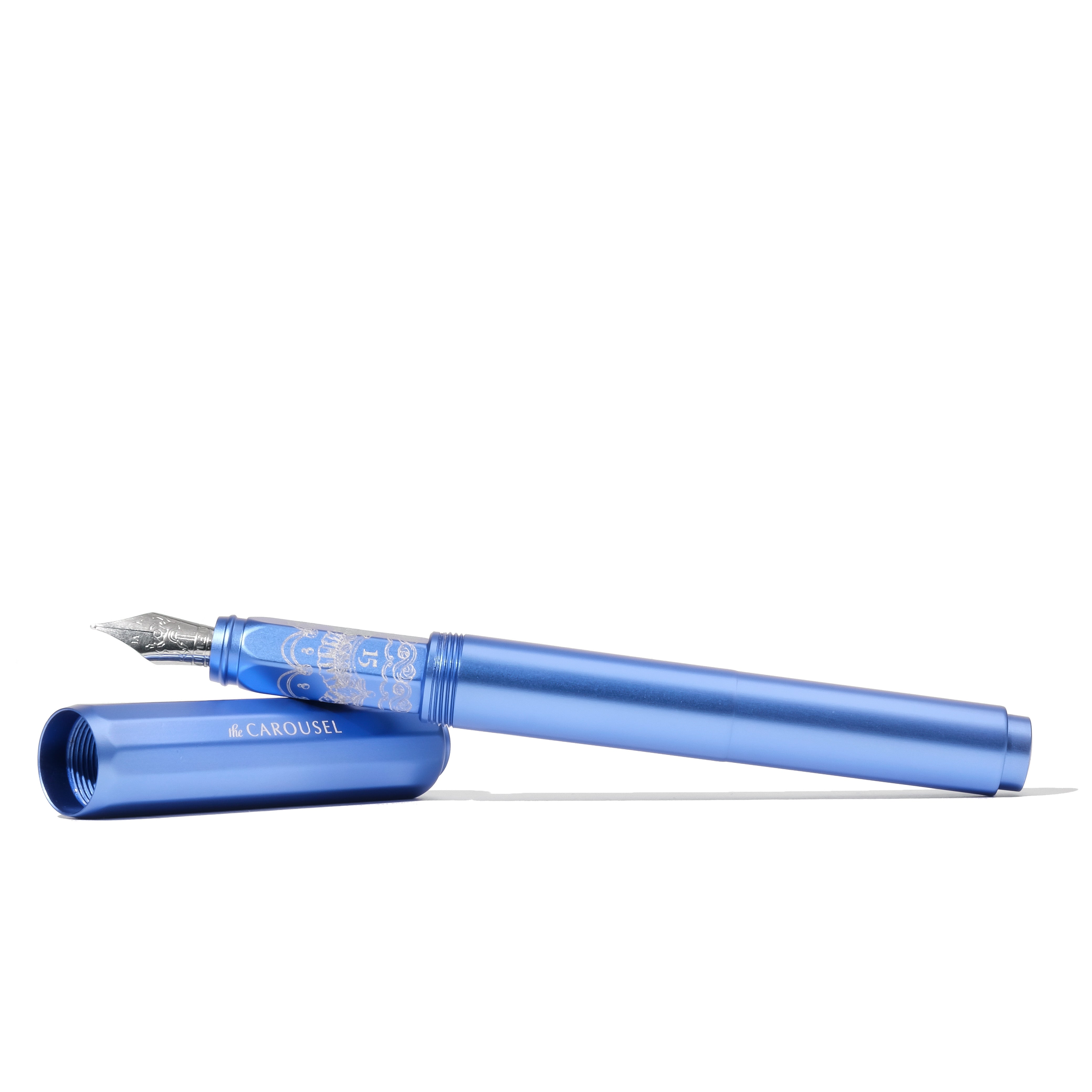 Limited Edition 2025 | Aluminum Carousel Fountain Pen - Blue Revelry