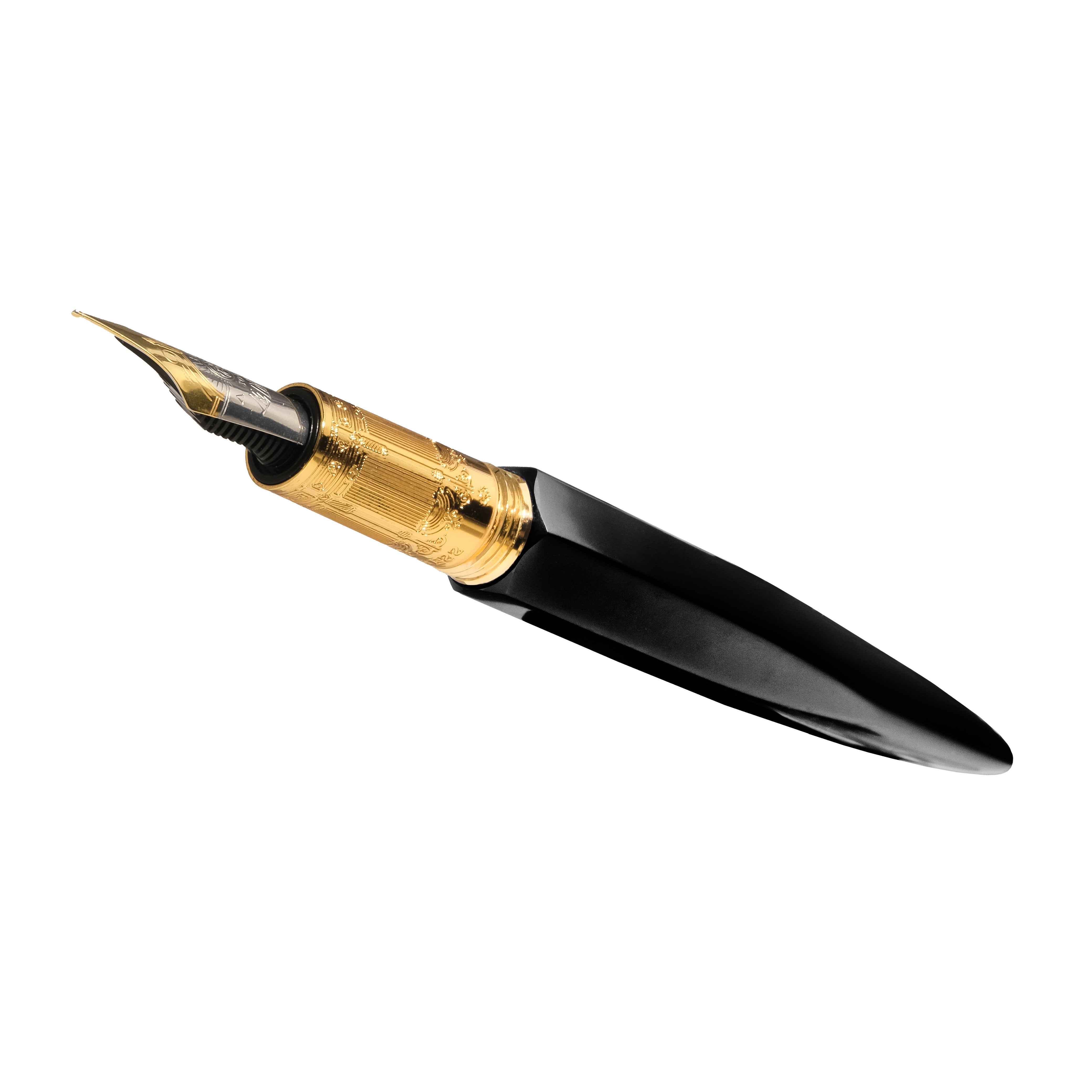 The Marquise Fountain Pen - Nevermore Noir