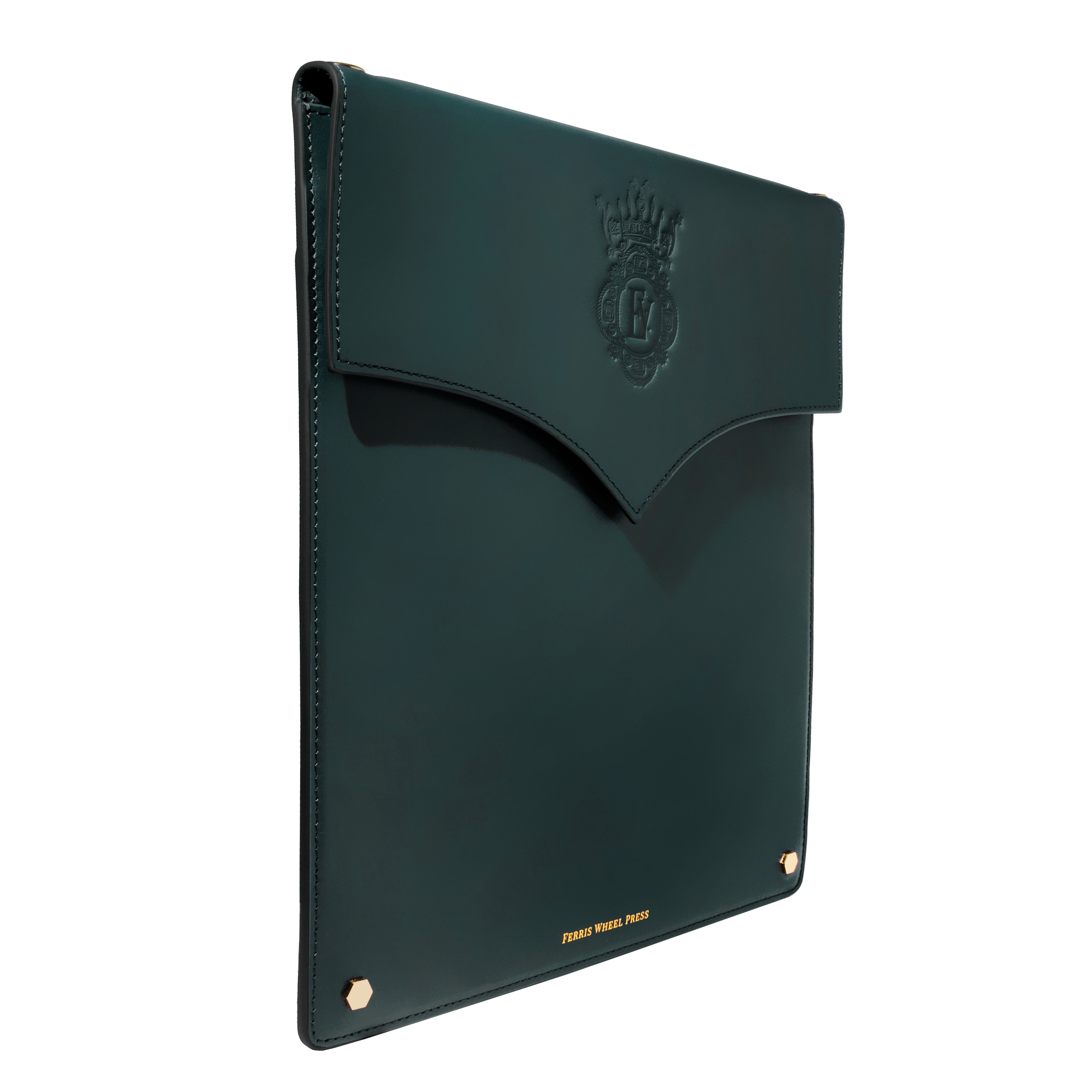 Leather Stationery Collection - The Pendant Folio A5 / Deep Teal