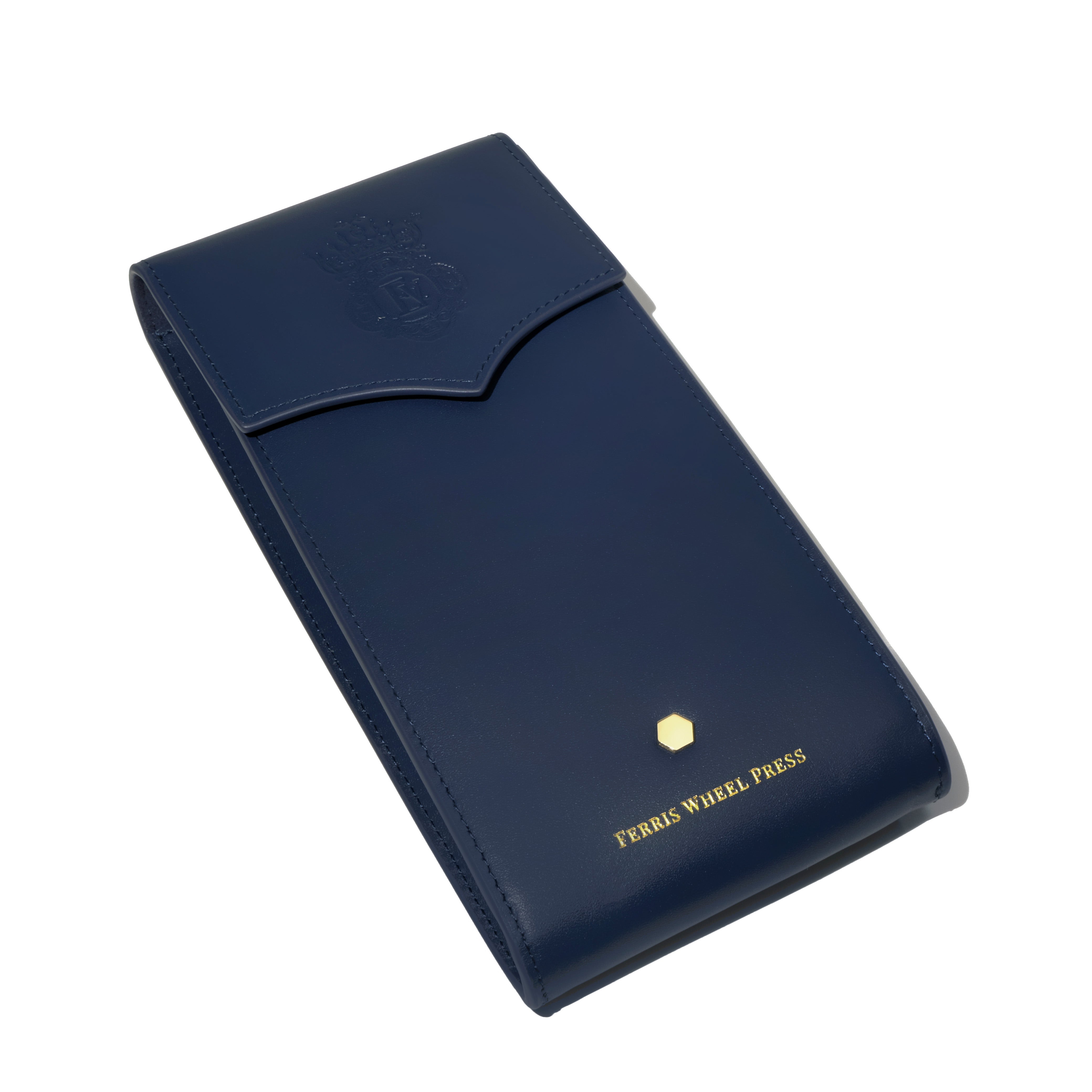 Leather Stationery Collection - The Pendant Purse / Navy