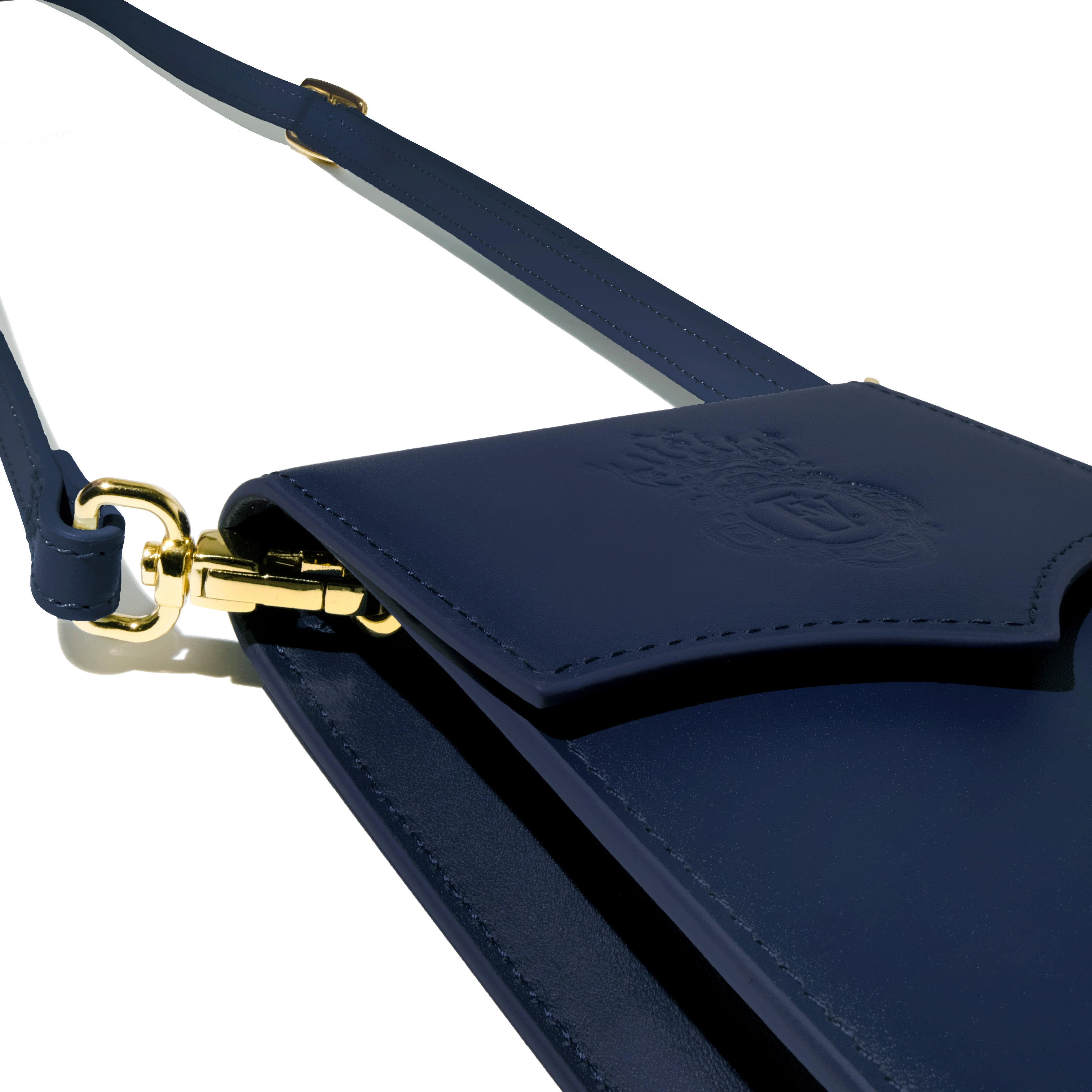 Leather Stationery Collection - The Pendant Purse / Navy