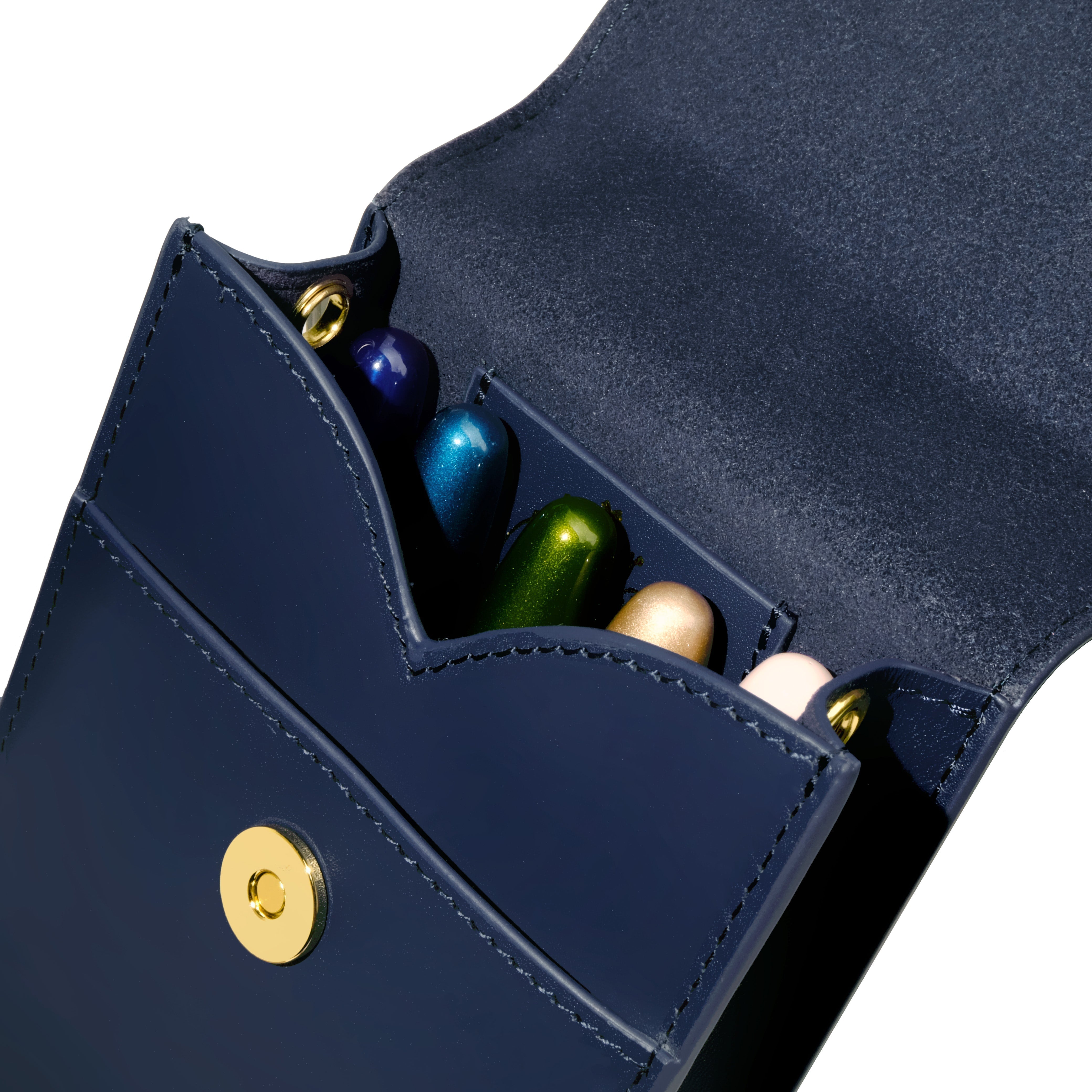 Leather Stationery Collection - The Pendant Purse / Navy